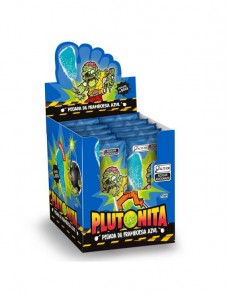 PIRULITO PÉ EXPLOSIVO PLUTONITA FRAMBOESA 24 X 5,5 G