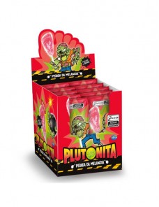 PIRULITO PÉ EXPLOSIVO PLUTONITA MELANCIA 24 X 5,5 G