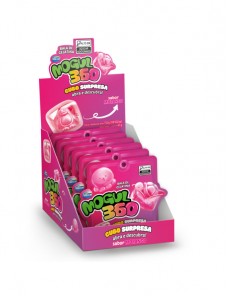 BALA MOGUL CUBOS MORANGO 12X61G