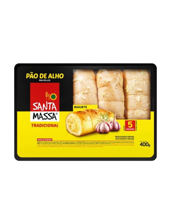 PÃO DE ALHO TRD SANTA MASSA 400 GR
