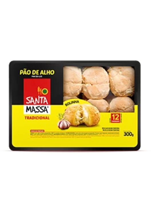 PÃO DE ALHO BOL TRD SANTA MASSA 300 GR