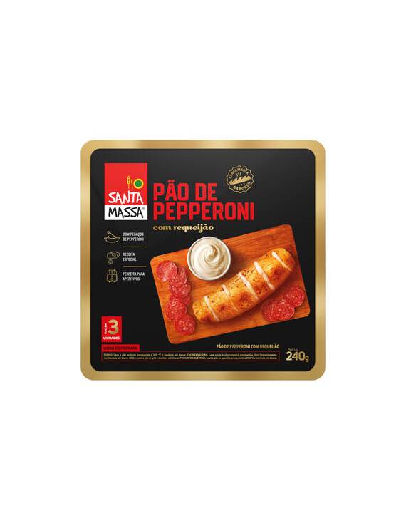 PÃO DE PEPPERONI COM REQUEIJAO 240 GR