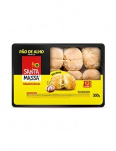 PÃO DE ALHO BOL TRD SANTA MASSA 300 GR
