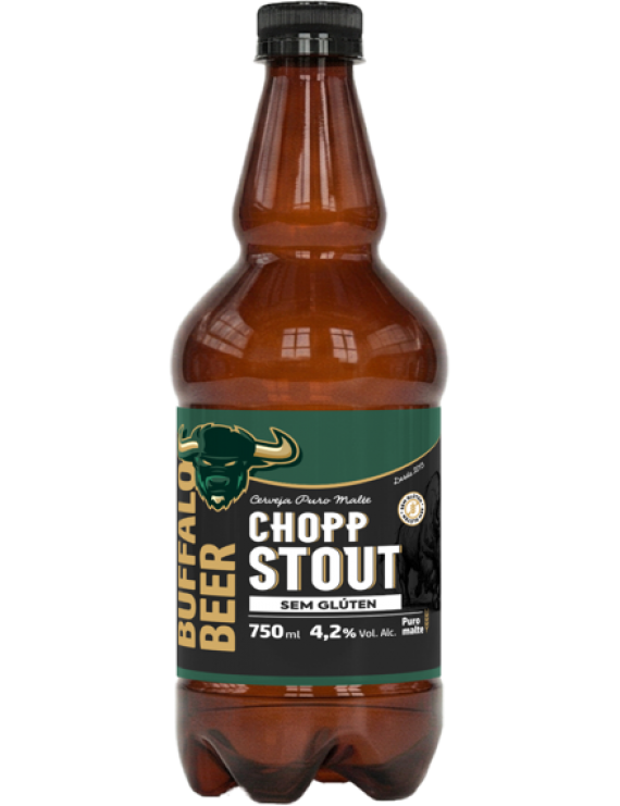 CHOPP - STOUT - PET 750ML BUFFALO BEER